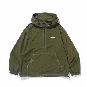 Contrast Stitched Nylon Hooded Jacket Men's